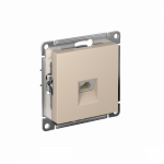 Розетка 1гн комп RJ45 с/у песочный механизм кат.6а AtlasDesign Systeme Electric  (1/10)