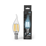 Лампа светодиод 13Вт Свеча на ветру 1150Лм 4100К Е14 LED Gauss Filament 1/10/50 Лампа светодиод 13Вт Свеча на ветру 1150Лм 4100К Е14 LED Gauss Filament 1/10/50