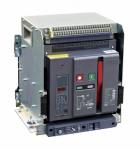 Силовой автомат. выкл. 3P Iu=1250А уставка тока расцеп.:500А 80кА IP40 с встр. моторн. приводом DEKraft