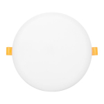 Светодиодный встраиваемый даунлайт безрамочный ДВО 1109 круглый 24Вт 6500K IP20 LUMA EKF