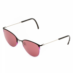 Черные солнцезащитные очки из титана с фиолетовыми линзами. Модель 04 Черные солнцезащитные очки из титана с фиолетовыми линзами. Модель 04