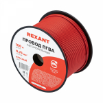 Провод ПГВА 1х0,75 красный (100м/бухта) REXANT (1/1)