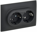 Розетка 2гн с З/К с/у графит в сборе 16А SK-R08G SKANDY IEK (1/10/100) Розетка 2гн с З/К с/у графит в сборе 16А SK-R08G SKANDY IEK (1/10/100)