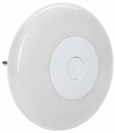 Ночник светодиод 008 круг RGB+белый 220В LIGHTING IEK (1/10/80)