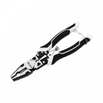 Плоскогубцы 200мм многофункциональные универсальные, стриппер 1-4мм, бокорезы, кримпер KRANZ (1/80)