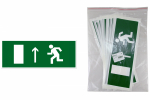 Знак "Направление к эвакуационному выходу прямо" 350х124мм для ССА TDM Знак "Направление к эвакуационному выходу прямо" 350х124мм для ССА TDM