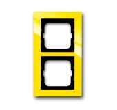 Рамка 2-пост. цвет желтый глянцевый, пластик горизонт. и вертик., IP20 Axcent ABB Рамка 2-пост. цвет желтый глянцевый, пластик горизонт. и вертик., IP20 Axcent ABB