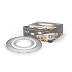 Светильник Кругл. Хром. Gu5.3, 3Вт LED 3000K Gauss Backlight 1/40