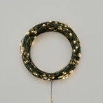 Гирлянда Роса с контроллером 50м, 500LED, IP20, 230В, зеленый провод, теплое белое свечение