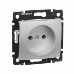 Розетка 1гн без З/К с/у алюминий механизм 16А Valena Legrand (1/10) Розетка 1гн без З/К с/у алюминий механизм 16А Valena Legrand (1/10)