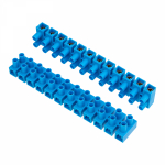 Клеммная колодка винтовая 206мм 12x2 10-35мм² 80А 400В полиэтилен синий REXANT