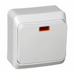 Выключатель 1кл с подсв о/у белый IP20 Этюд Systeme Electric (1/25/200) Выключатель 1кл с подсв о/у белый IP20 Этюд Systeme Electric (1/25/200)