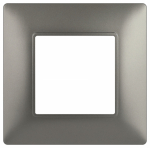 Рамка для розеток и выключателей ЭРА Elegance 14-5001-16 на 1 пост, титан Рамка для розеток и выключателей ЭРА Elegance 14-5001-16 на 1 пост, титан