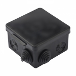 Коробка открытой установки настенно-потолочная 80x80x50мм черный с крышкой IP54 EKF PROxima Коробка открытой установки настенно-потолочная 80x80x50мм черный с крышкой IP54 EKF PROxima