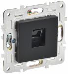 Розетка 1гн комп RJ45 с/у черный кат.5E механизм SK-K01Bl SKANDY IEK (1/10/100)