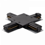 Коннектор черный X -обр. (встраиваемый) PTR/R CX-BL Jazzway Коннектор черный X -обр. (встраиваемый) PTR/R CX-BL Jazzway