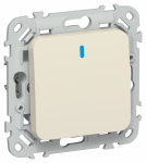 FLITE Выключ. 1-кл. кноп. с инд. 10А ВС11-2-1-ФлСл сл IEK