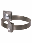 Держатель хомут Ø10-160 мм нержавеющая сталь, с выносом для прута Ø6-10 мм, стальной зажим TDM Держатель хомут Ø10-160 мм нержавеющая сталь, с выносом для прута Ø6-10 мм, стальной зажим TDM