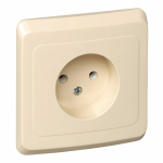 Розетка 1гн без З/К с/у крем 16А Этюд Systeme Electric (1/20/120) Розетка 1гн без З/К с/у крем 16А Этюд Systeme Electric (1/20/120)