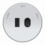 MultiTrack Розетка 2хUSB (тип А+С) 18Вт, 5В/3А Белый