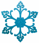 Елочная фигура "Снежинка "Морозко", 66 см, цвет синий