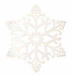 Елочная фигура "Снежинка "Снегурочка", 81 см, цвет шампань