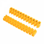 Клеммная колодка винтовая 188мм 12x2 10-25мм² 60А 400В полиэтилен желтый REXANT