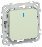 FLITE Выключ. 1-кл. кноп. с инд. 10А ВС11-2-1-ФлП пан. IEK