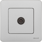 Розетка 1гн ТВ оконечная  с/у алюминий механизм INSPIRIA Legrand (1/5)