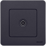 Розетка 1гн ТВ оконечная  с/у антрацит механизм INSPIRIA Legrand (1/5)