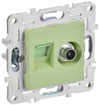 Розетка 2гн комп+ТВ RJ45+TV с/у мятный механизм кат.6E SK-A15M SKANDY IEK (1/10/100) Розетка 2гн комп+ТВ RJ45+TV с/у мятный механизм кат.6E SK-A15M SKANDY IEK (1/10/100)