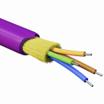 Кабель волоконно-оптический, распределительный, арамидные упрочняющие нити, для внутренней прокладки, нг(А)-HF, 4 ОВ, категория OM4 (G.651.1) плотный Кабель волоконно-оптический, распределительный, арамидные упрочняющие нити, для внутренней прокладки, нг(А)-HF, 4 ОВ, категория OM4 (G.651.1) плотный