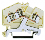 Клемма заземляющая 1уровней 50.5мм на DIN-рейку 2.5мм² ширина ячейки5 без торцевой изолирующей пластины Wago _