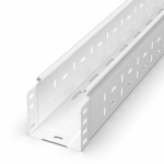 Лоток перфорированный Стандарт 100х100х3000 (0,7 мм) RAL 9003 (6 м/уп) Промрукав