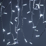 Светодиодная новогодняя гирлянда ЭРА ERAPS-BK1 бахрома 0,7x2 м холодный белый свет 100 LED Светодиодная новогодняя гирлянда ЭРА ERAPS-BK1 бахрома 0,7x2 м холодный белый свет 100 LED