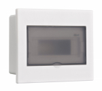 Корпус пласт. навесной прозр. дв. 1 ряд 9 мод. IP41 ЩРН-П