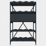 Стеллаж 5 полочный 4 ряда 896х769х1495