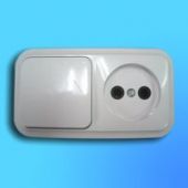 Блок 1кл + 1гн без З/К о/у белый IP20 Пралеска Беларусь (1/54) Блок 1кл + 1гн без З/К о/у белый IP20 Пралеска Беларусь (1/54)