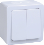 Выключатель 2кл о/у белый IP54 ВС20-2-0-ГПБ Гермес PLUS IEK (1/10/100) Выключатель 2кл о/у белый IP54 ВС20-2-0-ГПБ Гермес PLUS IEK (1/10/100)