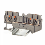 Зажим клеммный проходной 73мм размер ячейки 5.2мм на DIN-рейку 1 уровень сечение провода 2.5мм² 24А 800В термопласт DKC (ДКС) Зажим клеммный проходной 73мм размер ячейки 5.2мм на DIN-рейку 1 уровень сечение провода 2.5мм² 24А 800В термопласт DKC (ДКС)