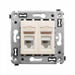 Накладка/вставка для подкл. ср-в связи и выч. техники с/у rj45 пластик бежевый DKC Avanti Накладка/вставка для подкл. ср-в связи и выч. техники с/у rj45 пластик бежевый DKC Avanti