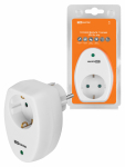 Сетевой фильтр 1 гнездо 2П+З с з/ш 16А 250В белый TDM Сетевой фильтр 1 гнездо 2П+З с з/ш 16А 250В белый TDM