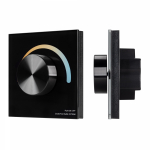 Панель SMART-P20-MIX-G-IN Black (12-24V, 4x3A, Rotary, 2.4G) (ARL, IP20 Пластик, 5 лет)