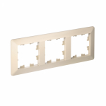 Рамка 3гн бежевый/дымчатый белый AtlasDesign AIR Systeme Electric (1/5)