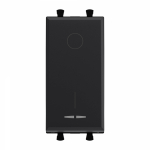 Выключатель с подсветкой LED 16А 230В в кабель-канал черный матовый DKC Выключатель с подсветкой LED 16А 230В в кабель-канал черный матовый DKC