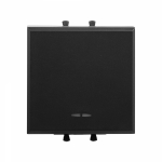 Выключатель 1-клавиш. с подсветкой LED 16А 230В в кабель-канал черный матовый DKC Выключатель 1-клавиш. с подсветкой LED 16А 230В в кабель-канал черный матовый DKC