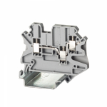 Зажим клеммный проходной 57.8мм размер ячейки 5.2мм на DIN-рейку 1 уровень сечение провода 4мм² 24А 1000В термопласт DKC (ДКС) Зажим клеммный проходной 57.8мм размер ячейки 5.2мм на DIN-рейку 1 уровень сечение провода 4мм² 24А 1000В термопласт DKC (ДКС)