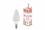 Лампа светодиод 10Вт свеча Е14 3000К 800Лм матовая Народная Лампа светодиод 10Вт свеча Е14 3000К 800Лм матовая Народная