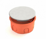 Коробка распаячная для скрытого монтажа в кирпичных стенах  D80х40мм (с перфорированным основанием) CHINT (1)