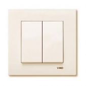 Выключатель 2кл с/у крем Karre Viko (1/12/120)